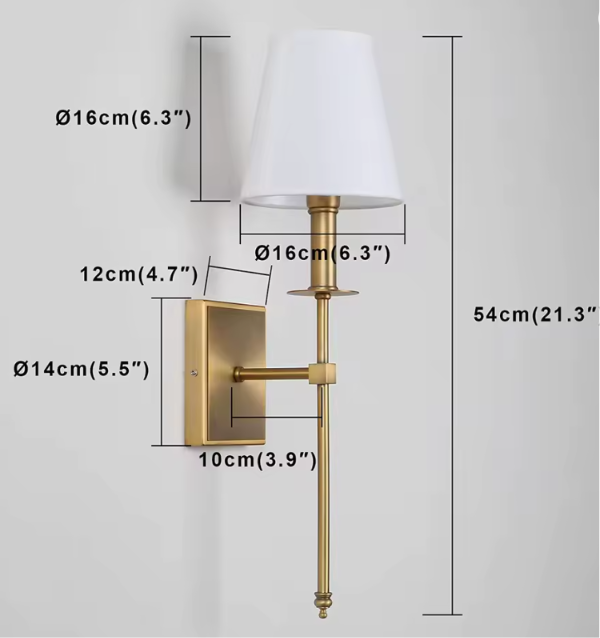 Applique murale de style nordique pour chambre ou salon