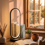 Lampe de chevet LED ovale sans fil à batterie rechargeable