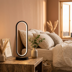 Lampe de chevet ovale en fer et ABS, recharge par USB