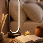 Lampe de chevet LED ovale rechargeable, vendue à l'unité ou en duo