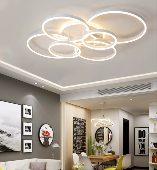 Plafonnier LED doré de 48 W en 3000 K, 4500 K ou 6000 K