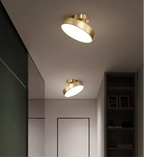 Plafonnier LED à disque inclinable, lumière blanc chaud, neutre ou froid