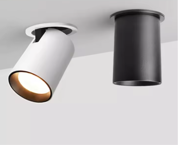 Spot LED orientable à intensité réglable, perçage de 68 à 70 mm