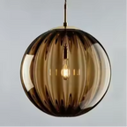 Suspension sphère en verre coloré pour table à manger ou bureau