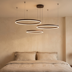 Suspension 3 anneaux LED à télécommande, de 2200 K à 6500 K