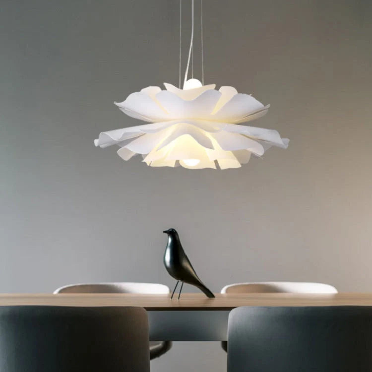 Suspension fleur blanche de 40, 50 ou 60 cm de diamètre