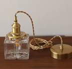 Suspension vintage en verre martelé, vendue à l'unité ou en lot de 3